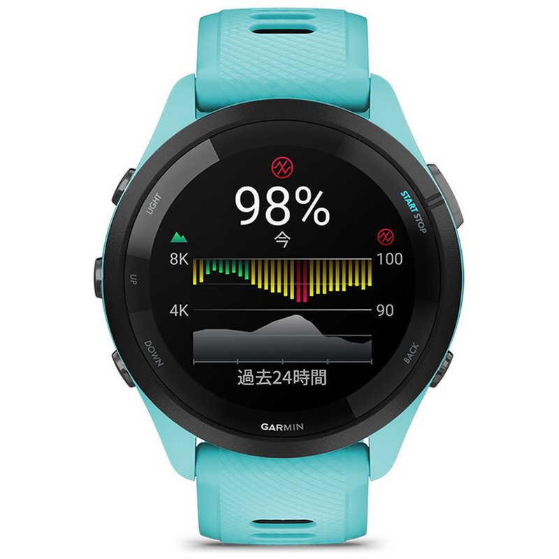 GARMIN スマートウォッチ Forerunner 265 Aqua(Suica対応) 010-02810 