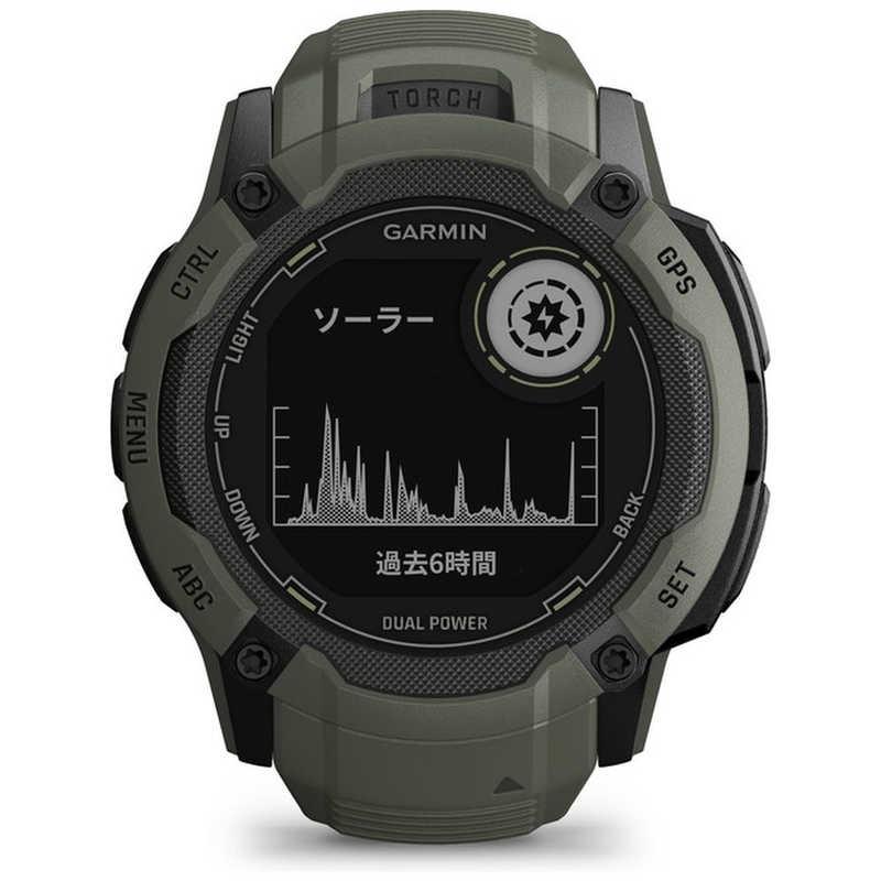 GARMIN　スマートウォッチ Instinct 2X Dual Power Moss(Suica対応)　010-02805-52｜y-kojima｜09