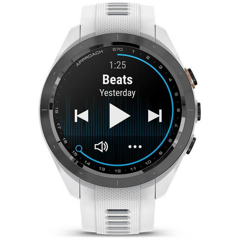 GARMIN GPS ゴルフナビ Approach S70 42mm ホワイト 010-02746-20