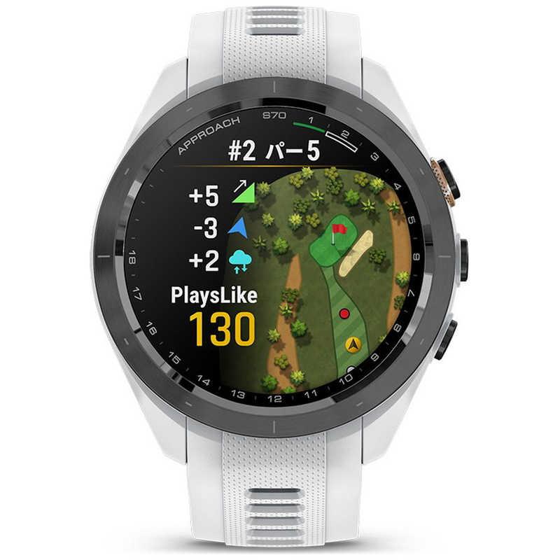 GARMIN GPS ゴルフナビ Approach S70 42mm ホワイト 010-02746-20