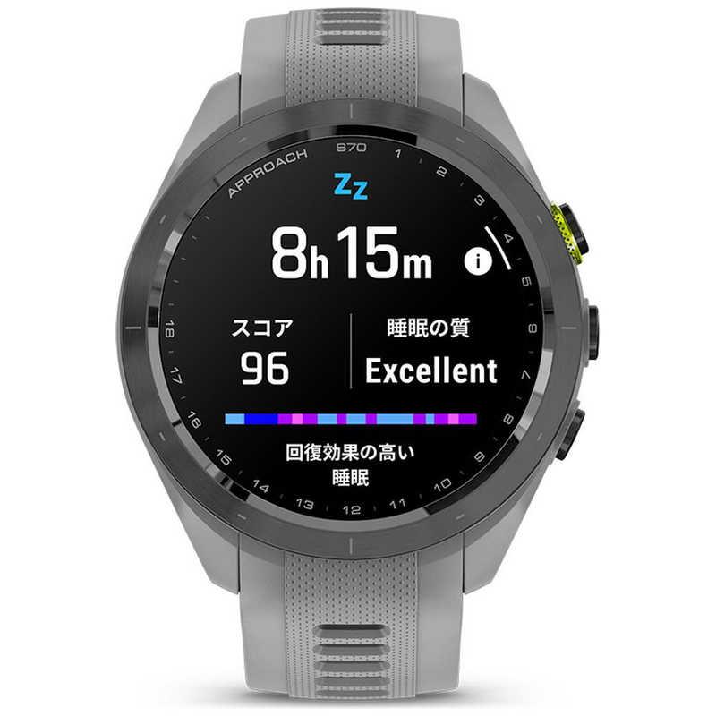 GARMIN GPS ゴルフナビ Approach S70 42mm グレー 010-02746-21