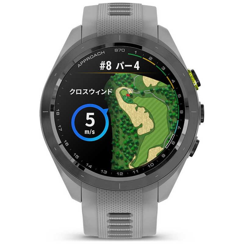 GARMIN GPS ゴルフナビ Approach S70 42mm グレー 010-02746-21