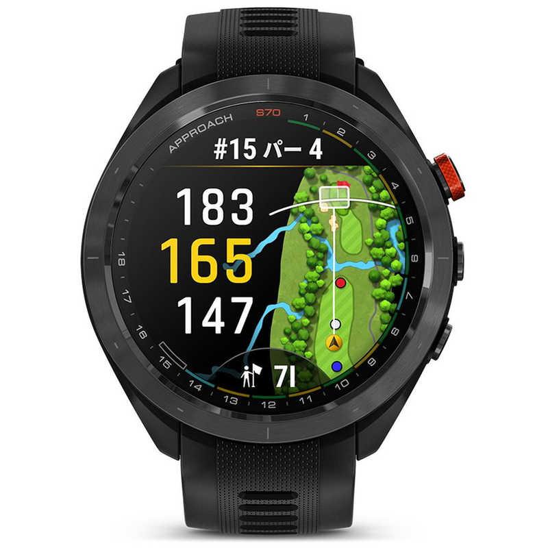 GARMIN GPS ゴルフナビ Approach S70 47mm ブラック 010-02746-22  