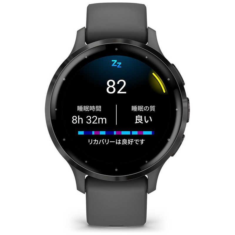 GARMIN　GPSスマートウォッチ Venu 3S Suivca対応 Black Sesame / Slate　010-02785-40の画像