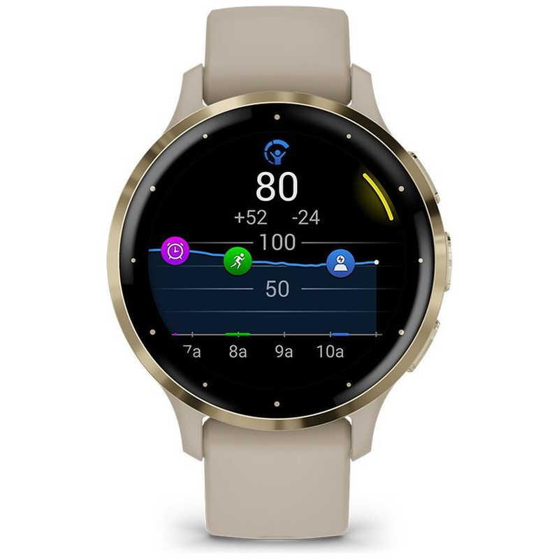 GARMIN GPSスマートウォッチ Venu 3S Suica対応 French Gray / Cream 