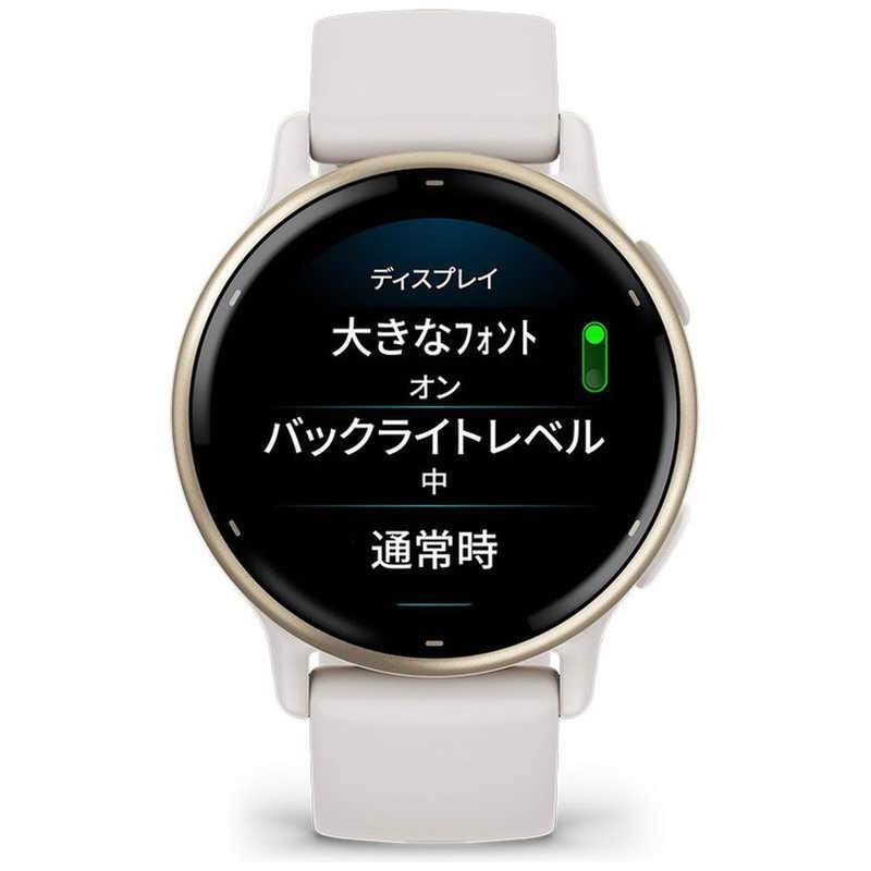 GARMIN　GPSスマートウォッチ vivoactive(ヴィヴォアクティブ)5 Suica対応 Ivory / Cream Gold　010-02862-41｜y-kojima｜11