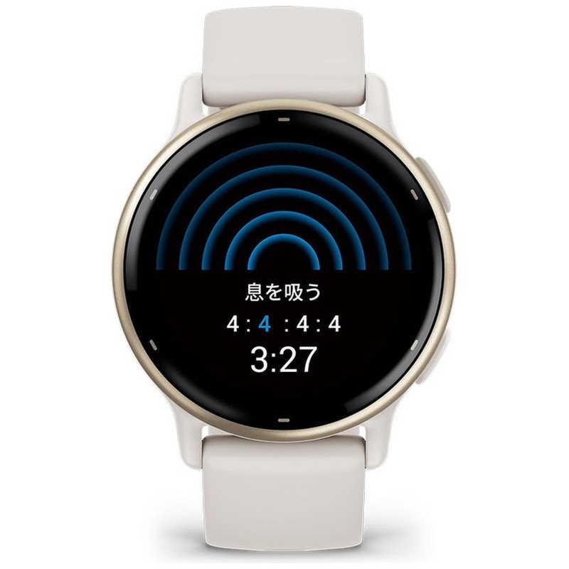 GARMIN　GPSスマートウォッチ vivoactive(ヴィヴォアクティブ)5 Suica対応 Ivory / Cream Gold　010-02862-41｜y-kojima｜07