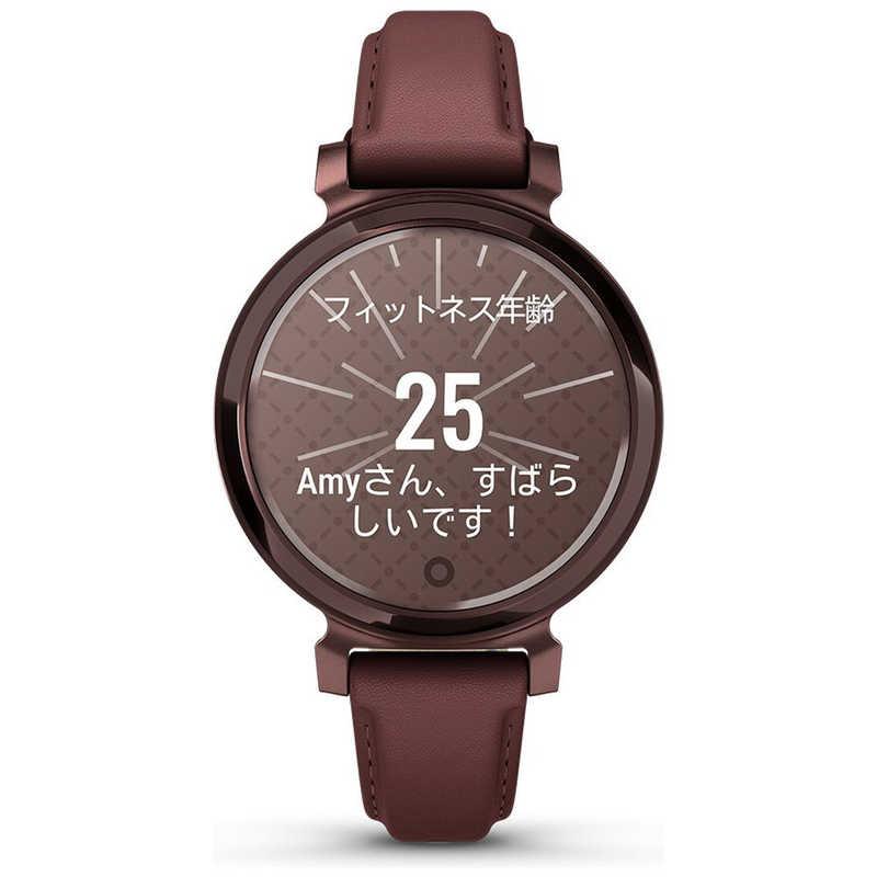 GARMIN　Lily 2 Classic(リリー2 クラシック)スマートウォッチ (Suica対応) Mulberry Leather / Dark Bronze　010-02839-51の画像