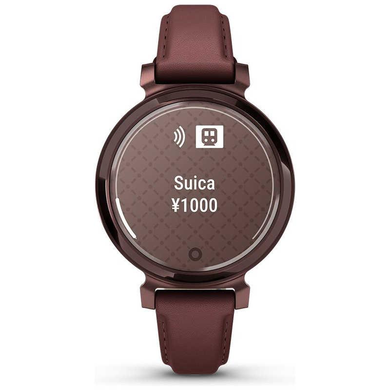GARMIN　Lily 2 Classic(リリー2 クラシック)スマートウォッチ (Suica対応) Mulberry Leather / Dark Bronze　010-02839-51の画像