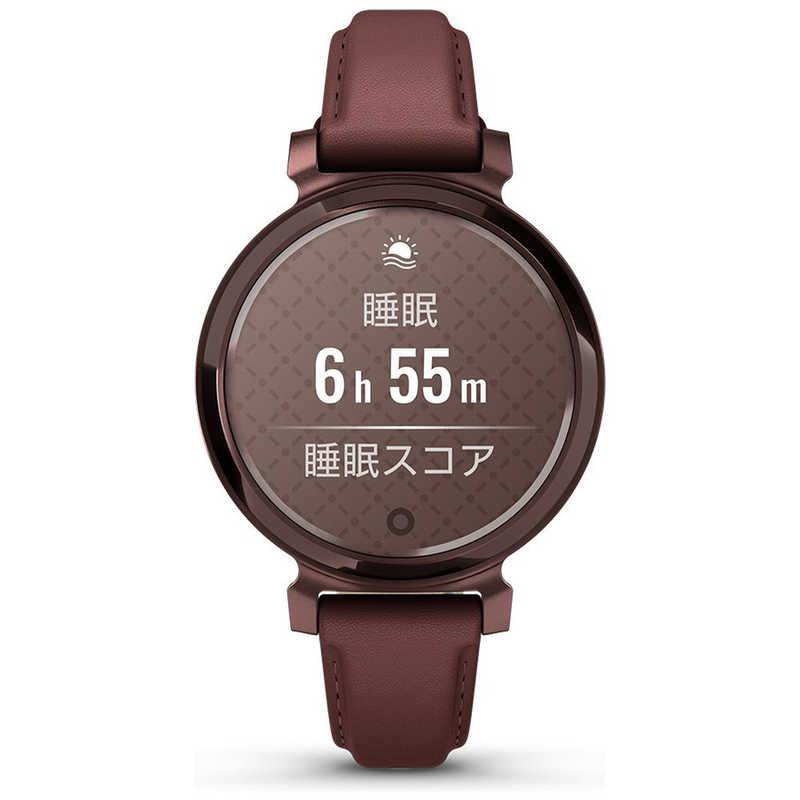 GARMIN　Lily 2 Classic(リリー2 クラシック)スマートウォッチ (Suica対応) Mulberry Leather / Dark Bronze　010-02839-51の画像