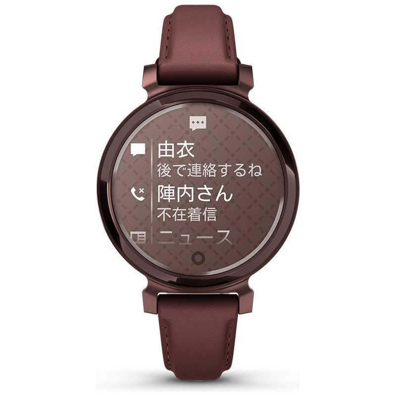 GARMIN　Lily 2 Classic(リリー2 クラシック)スマートウォッチ (Suica対応) Mulberry Leather / Dark Bronze　010-02839-51の画像