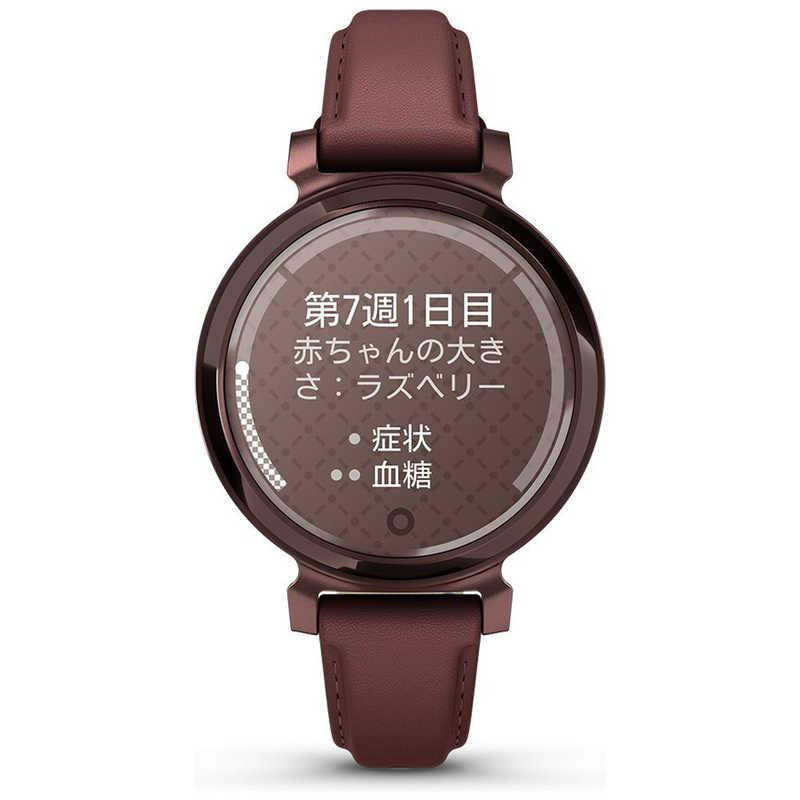 GARMIN　Lily 2 Classic(リリー2 クラシック)スマートウォッチ (Suica対応) Mulberry Leather / Dark Bronze　010-02839-51の画像