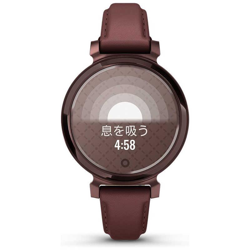 GARMIN　Lily 2 Classic(リリー2 クラシック)スマートウォッチ (Suica対応) Mulberry Leather / Dark Bronze　010-02839-51の画像