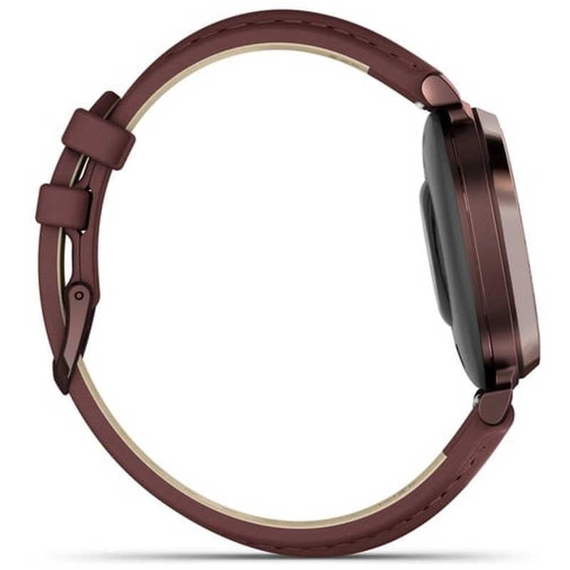 GARMIN　Lily 2 Classic(リリー2 クラシック)スマートウォッチ (Suica対応) Mulberry Leather / Dark Bronze　010-02839-51の画像
