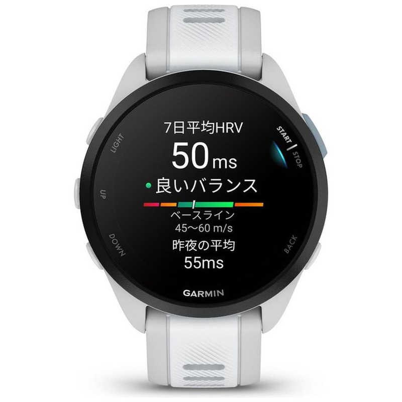 GARMIN　ランニングGPSスマートウォッチ Forerunner 165 Music WhiteGray　010-02863-91｜y-kojima｜03