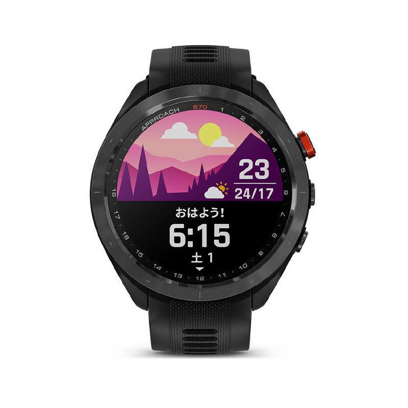 GARMIN Approach S70 アプローチ エス70 47mm CT10バンドル ブラック 
