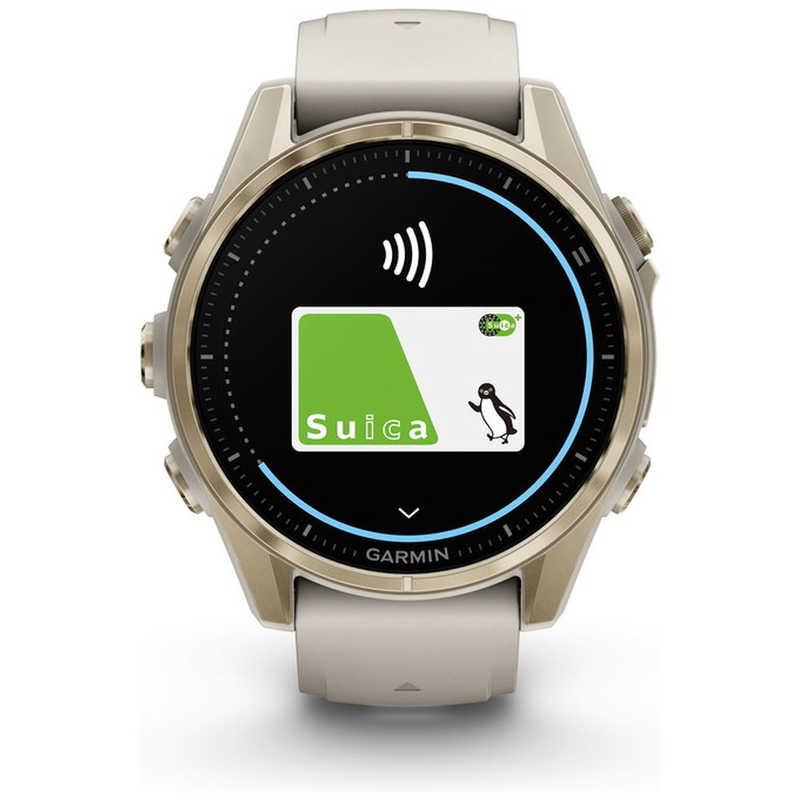 GARMIN　fenix 8(フェニックス 8)Sapphire AMOLED 43mm GPSスマートウォッチ Soft Gold/ Fog Gray Soft Gold/ Fog Gray　010-02903-16の画像