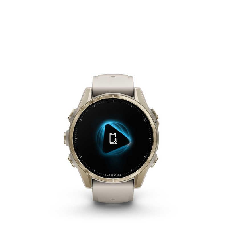 GARMIN　fenix 8(フェニックス 8)Sapphire AMOLED 43mm GPSスマートウォッチ Soft Gold/ Fog Gray Soft Gold/ Fog Gray　010-02903-16の画像