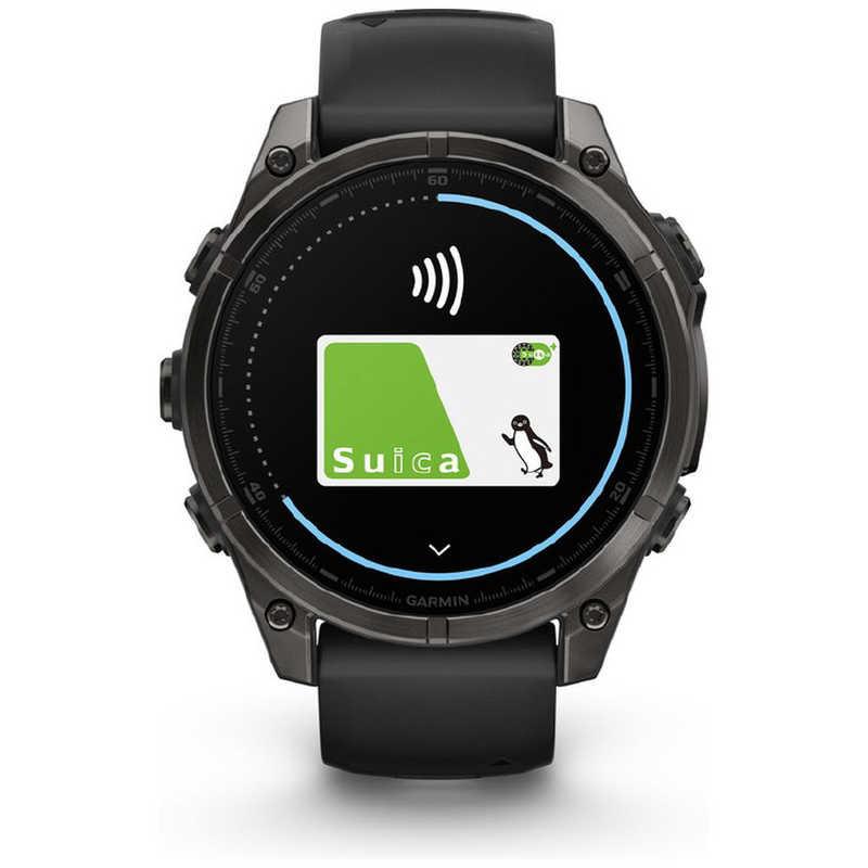 GARMIN fenix 8(フェニックス 8)Sapphire AMOLED 51mm GPSスマートウォッチ Ti Carbon Gray DLC/ Black 010-02905-62の画像