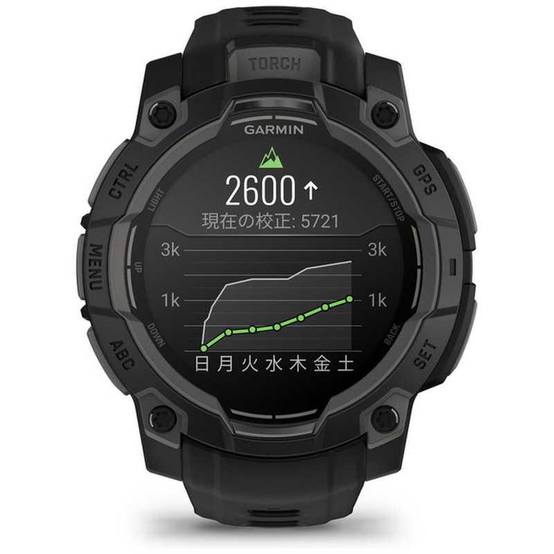 GARMIN　Instinct 3 AMOLED(インスティンクト スリー アモレッド)45mm GPSスマートウォッチ(Suica対応) (ガーミン) Black　010-02936-30の画像