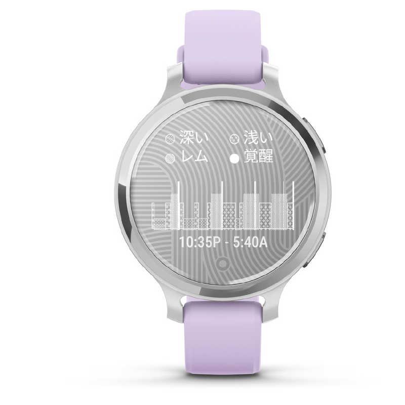 GARMIN　Lily 2 Active(リリー 2 アクティブ)GPSスマートウォッチ(Suica対応) (ガーミン) Silver/Jasmine Purple Silver/Jasmine Purple　010-02891-41の画像