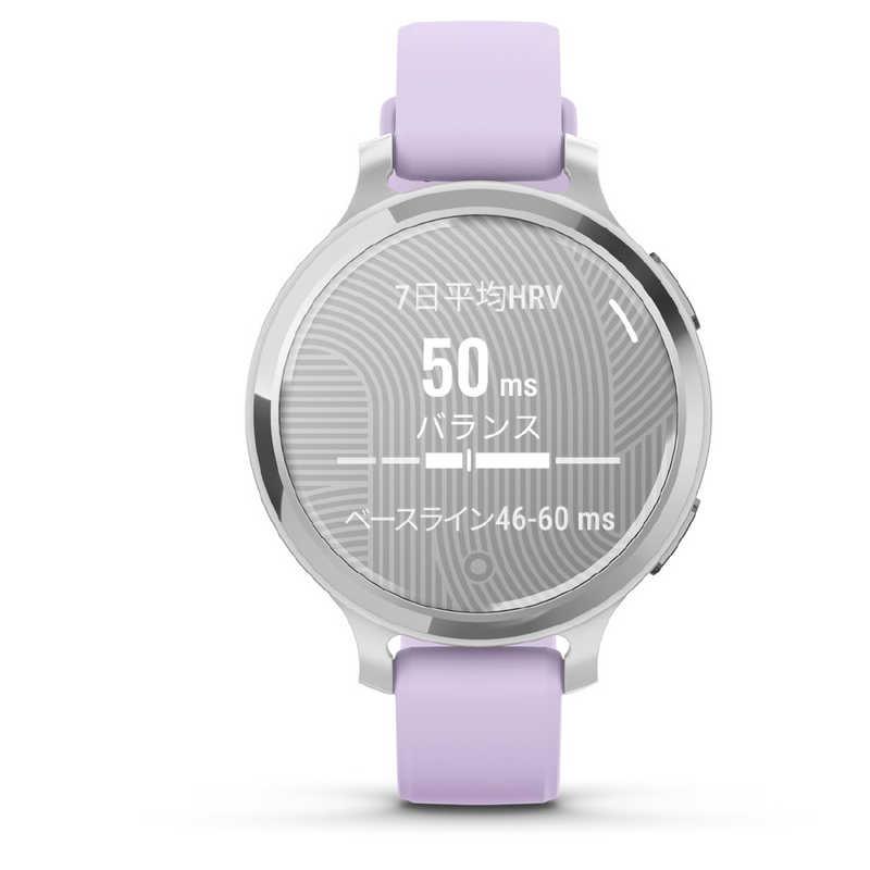 GARMIN　Lily 2 Active(リリー 2 アクティブ)GPSスマートウォッチ(Suica対応) (ガーミン) Silver/Jasmine Purple Silver/Jasmine Purple　010-02891-41の画像
