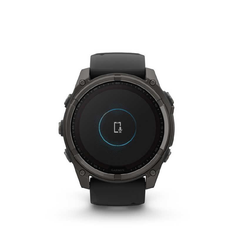 GARMIN fenix 8(フェニックス 8)Sapphire Dual Power 51mm GPSスマートウォッチ(Suica対応) (ガーミン) Ti Carbon Gray DLC/ Black 010-02907-50の画像
