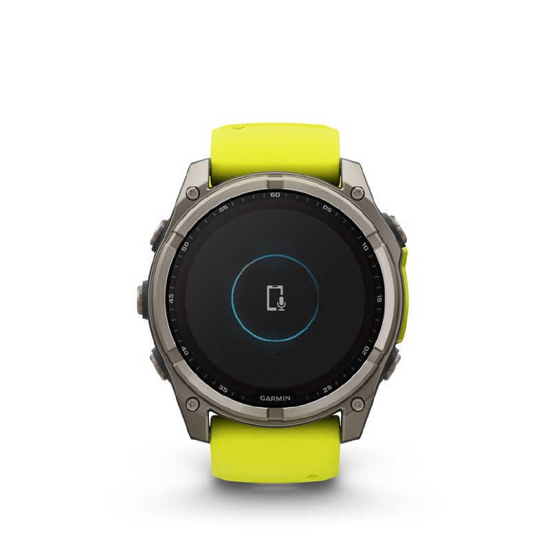 GARMIN　fenix 8(フェニックス 8)Sapphire Dual Power 51mm GPSスマートウォッチ(Suica対応) (ガーミン) Ti/ Amp Yellow Ti/ Amp Yellow　010-02907-51の画像