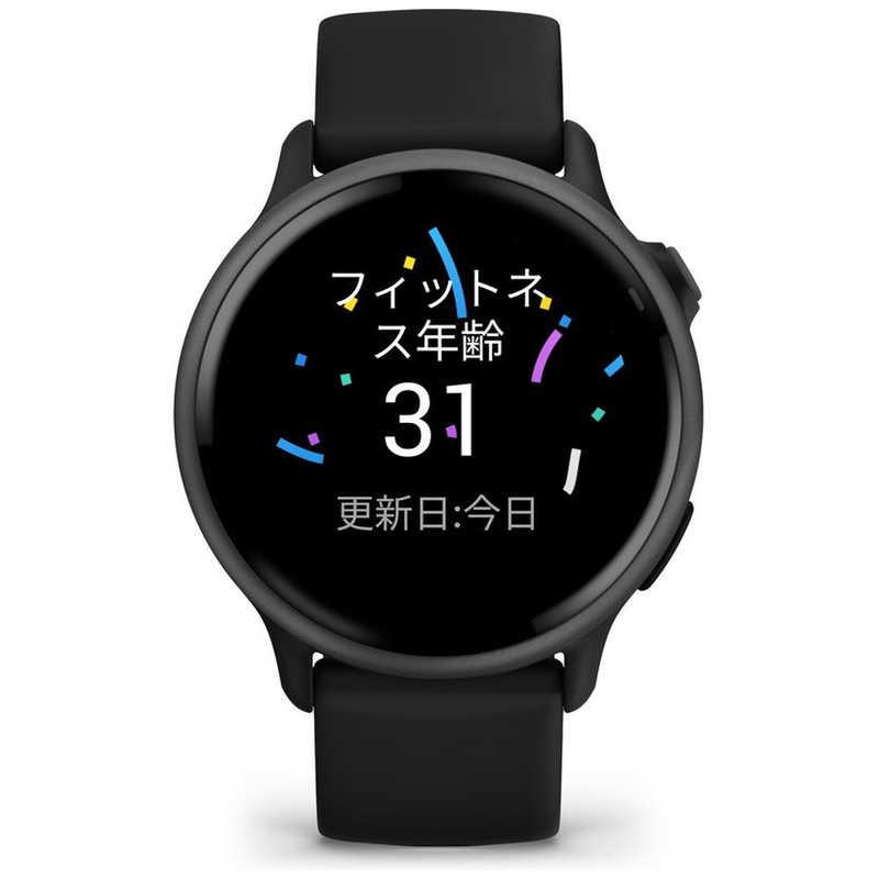 GARMIN　vivoactive 6 (ヴィヴォアクティブ 6)GPSスマートウォッチ(Suica対応) (ガーミン) Black/ Slate Black/ Slate　010-02985-30の画像