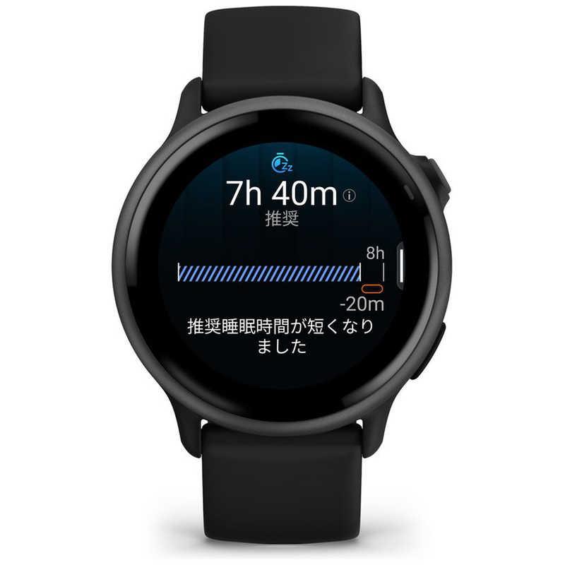 GARMIN　vivoactive 6 (ヴィヴォアクティブ 6)GPSスマートウォッチ(Suica対応) (ガーミン) Black/ Slate Black/ Slate　010-02985-30の画像