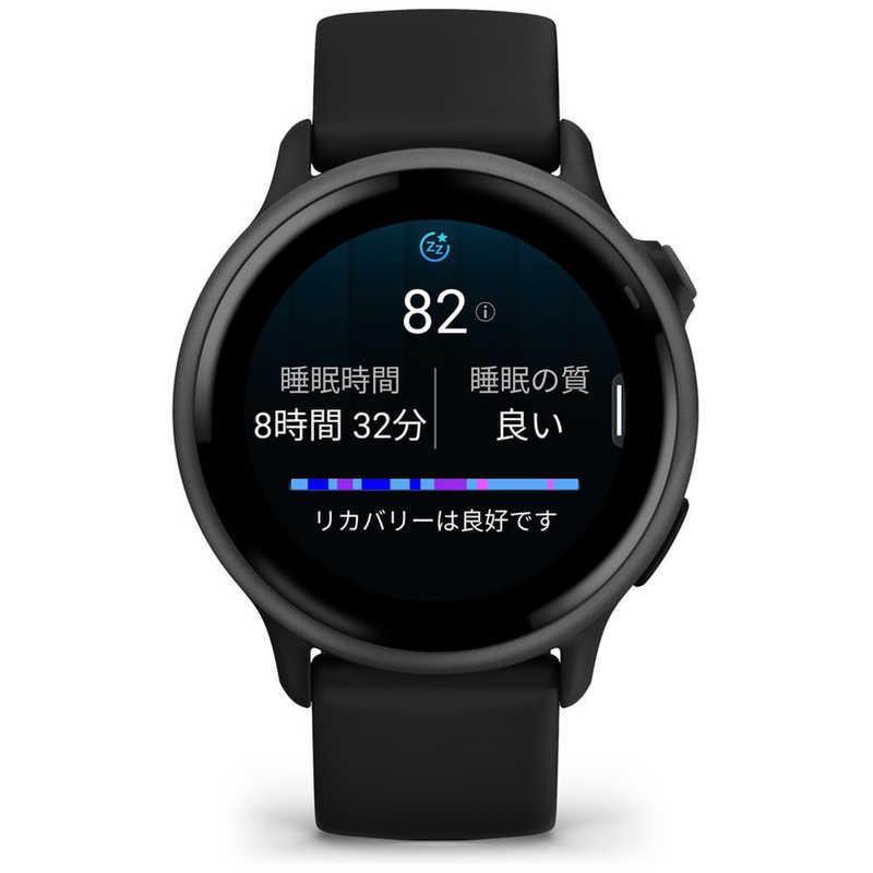 GARMIN　vivoactive 6 (ヴィヴォアクティブ 6)GPSスマートウォッチ(Suica対応) (ガーミン) Black/ Slate Black/ Slate　010-02985-30の画像
