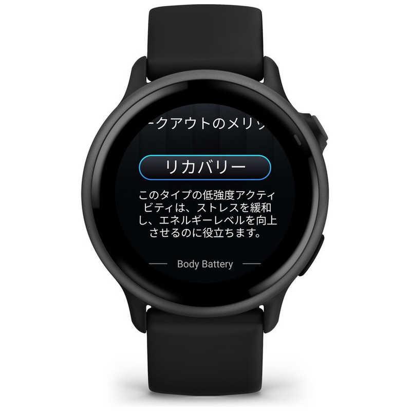 GARMIN　vivoactive 6 (ヴィヴォアクティブ 6)GPSスマートウォッチ(Suica対応) (ガーミン) Black/ Slate Black/ Slate　010-02985-30の画像