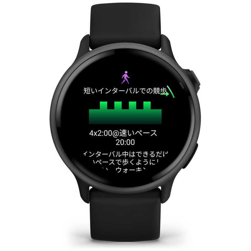 GARMIN　vivoactive 6 (ヴィヴォアクティブ 6)GPSスマートウォッチ(Suica対応) (ガーミン) Black/ Slate Black/ Slate　010-02985-30の画像