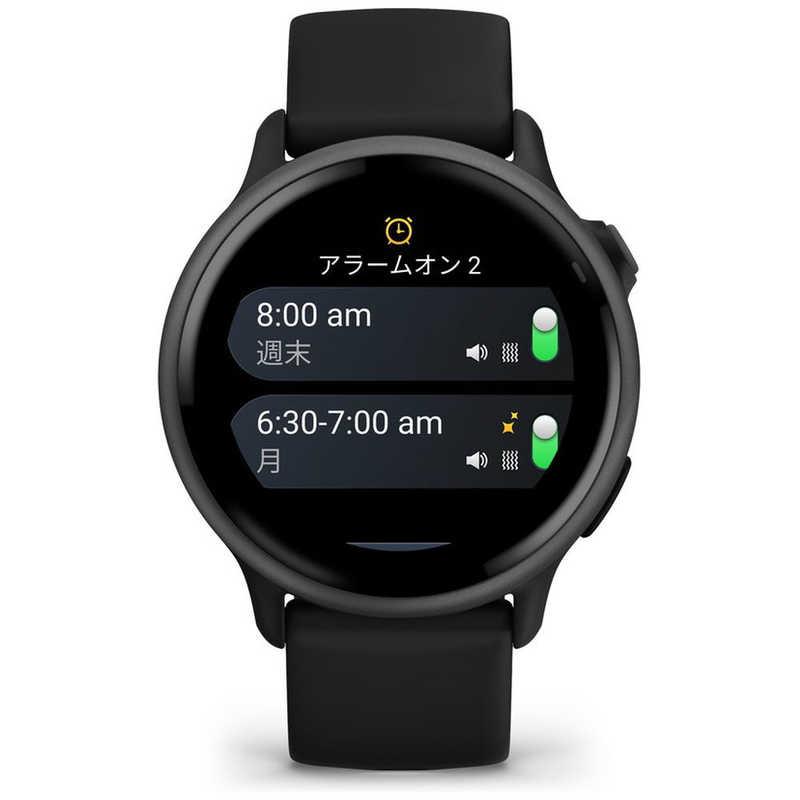 GARMIN　vivoactive 6 (ヴィヴォアクティブ 6)GPSスマートウォッチ(Suica対応) (ガーミン) Black/ Slate Black/ Slate　010-02985-30の画像