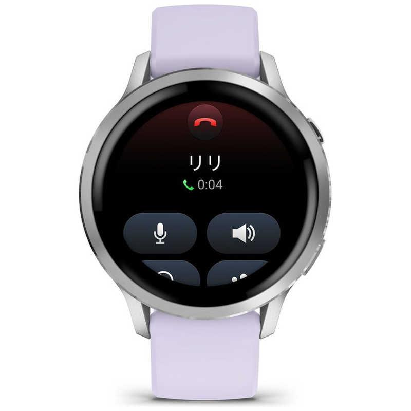 GARMIN　Venu 4(ヴェニュー4)41mm AMOLEDディスプレイ(心電図(ECG)アプリ)(Suica対応) (ガーミン) Silver / Periwinkle Silver / Periwinkle　010-03013-31_1