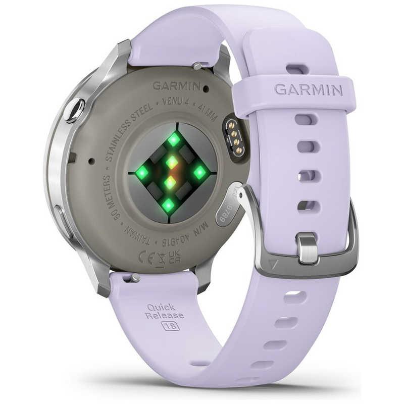 GARMIN　Venu 4(ヴェニュー4)41mm AMOLEDディスプレイ(心電図(ECG)アプリ)(Suica対応) (ガーミン) Silver / Periwinkle Silver / Periwinkle　010-03013-31_8
