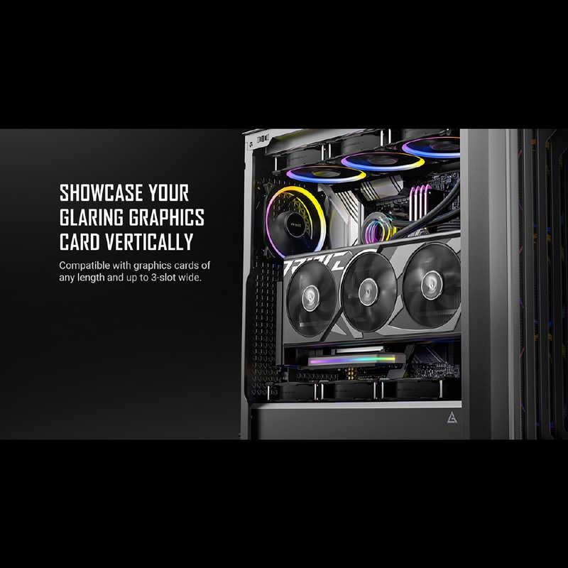 ANTEC SHIFT PCIE 5.0 ARGB グラフィックカードの可動式縦置き