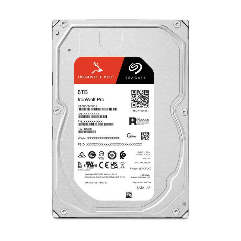 SEAGATE 内蔵HDD SATA接続 IronWolf Pro [6TB /3.5インチ SEAGATE 内蔵HDD SATA接続 IronWolf Pro [6TB /3.5インチ