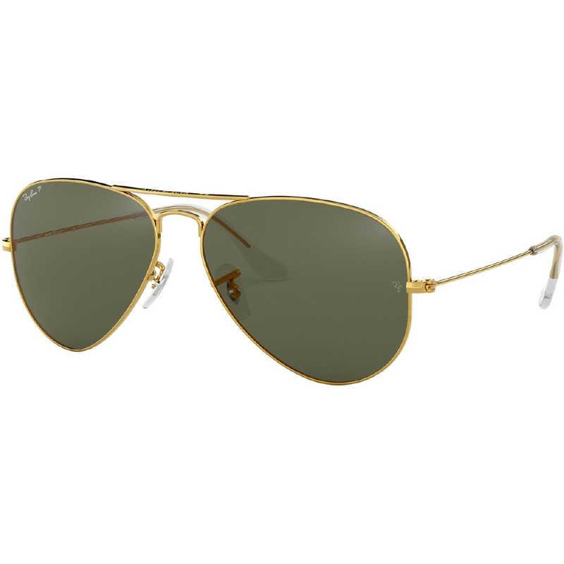 レイバン　Ray-Ban サングラス AVIATOR LARGE METAL RB3025 001/58 58mm ゴールド/ポラライズドグリーンクラシックG-15　RB3025