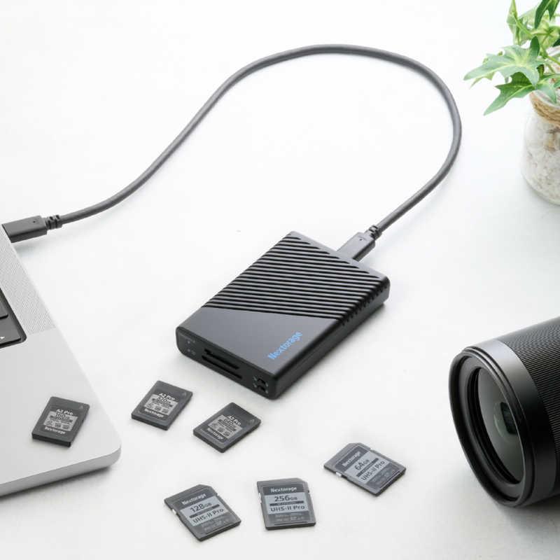 NEXTORAGE　CFexpress Type A/SD マルチスロットカードリーダー　NX-MFA1SEの画像