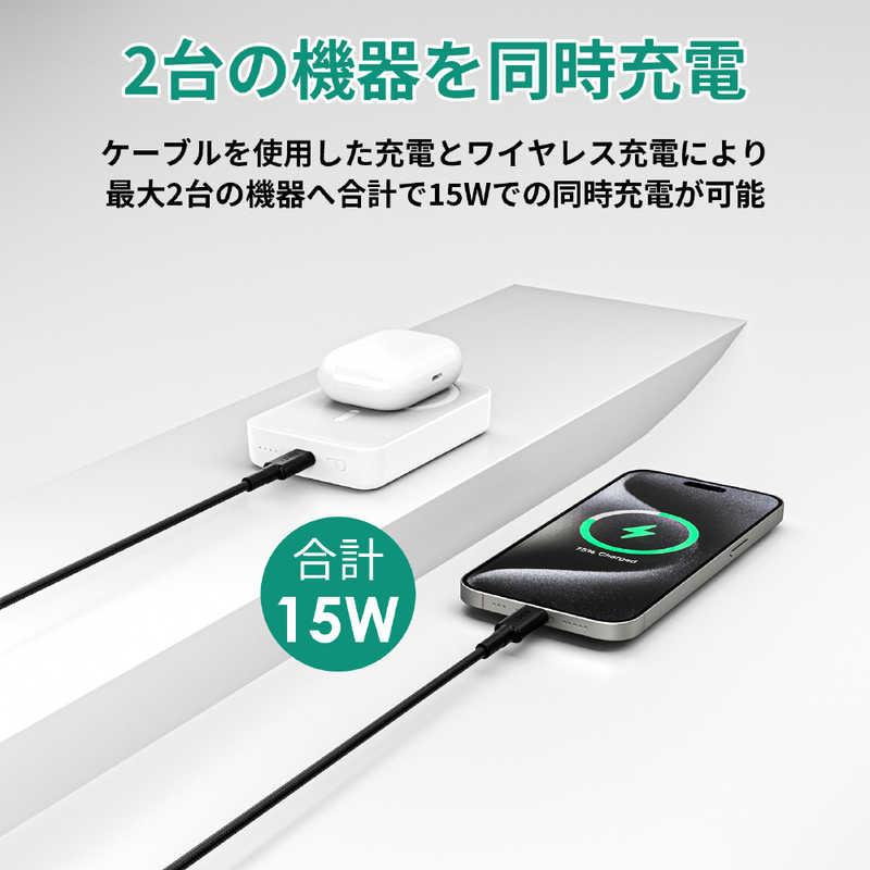 AUKEY モバイルバッテリー MagLink 10000mAh マグネット式ワイヤレス