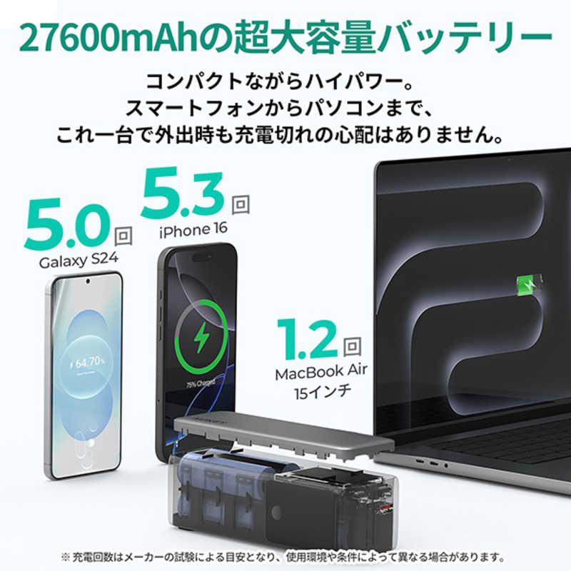 AUKEY モバイルバッテリー Spark Mega 27600 PD＆QC対応 140W 27600mAh