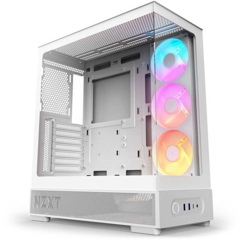 NZXT PCケース ［ATX / MicroATX Mini-ITX］ S5 RGB ホワイト CC-S51FW