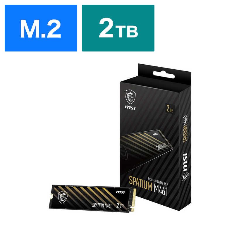 レビュー高評価の商品！ PCIe M461 SPATIUM MSI MSI 4.0 ［M.2］「バルク品 2TB M.2 NVMe 内蔵型SSD