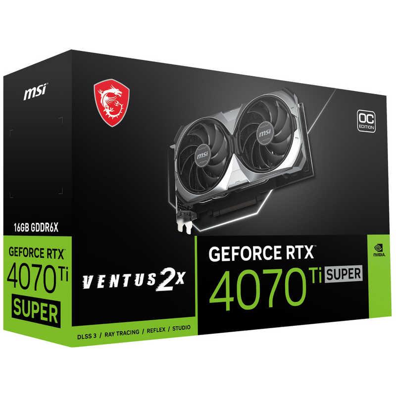 MSI グラフィックボード GeForce RTX 4070 Ti SUPER 16G VENTUS 2X OC 