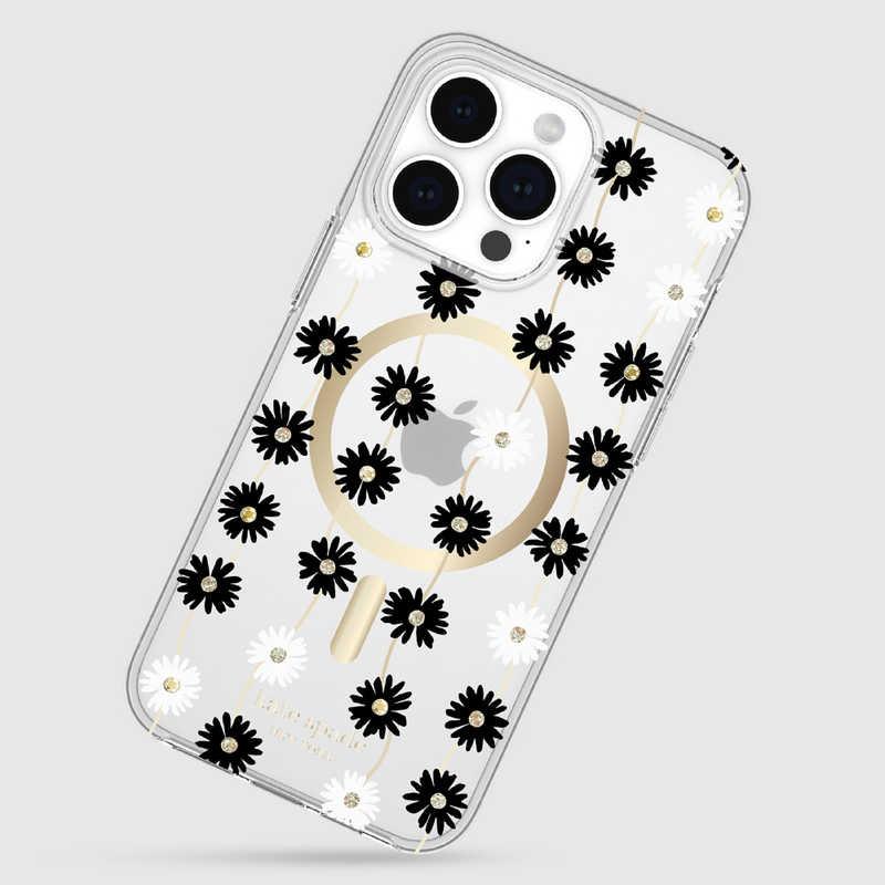 KATESPADE　iPhone 15 Pro Max KSNY Protective Hardshell MagSafe対応 - Daisy Chain/Black White　KS052630｜y-kojima｜02