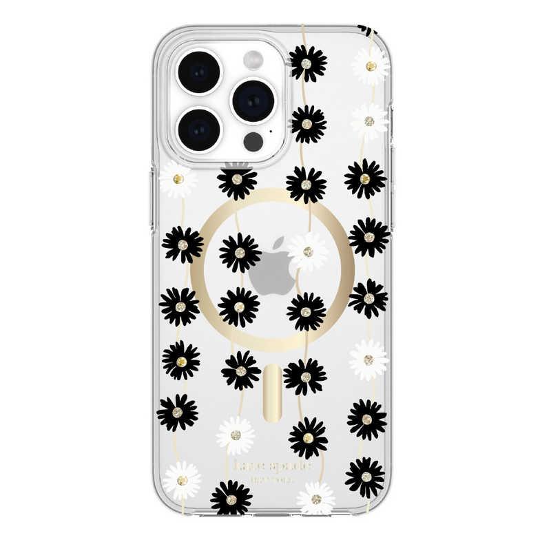 KATESPADE　iPhone 15 Pro Max KSNY Protective Hardshell MagSafe対応 - Daisy Chain/Black White　KS052630｜y-kojima｜08