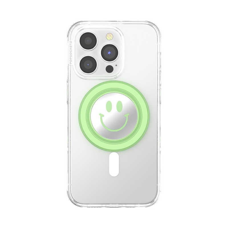 POPSOCKETS ニコちゃん 抹茶 MagSafe ラウンド ポップグリップ 808975