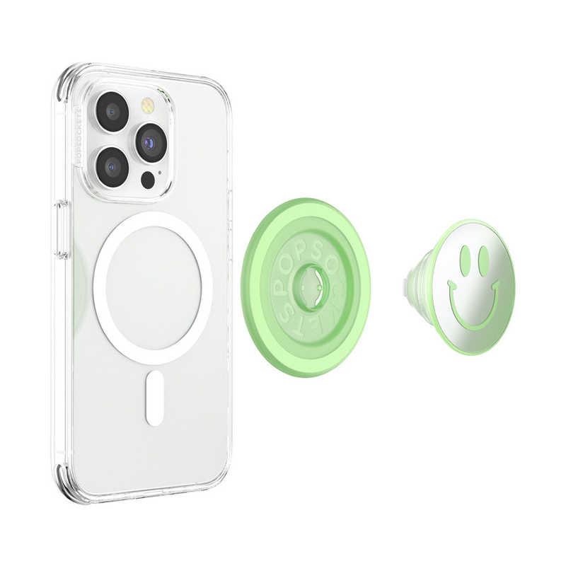 POPSOCKETS ニコちゃん 抹茶 MagSafe ラウンド ポップグリップ 808975