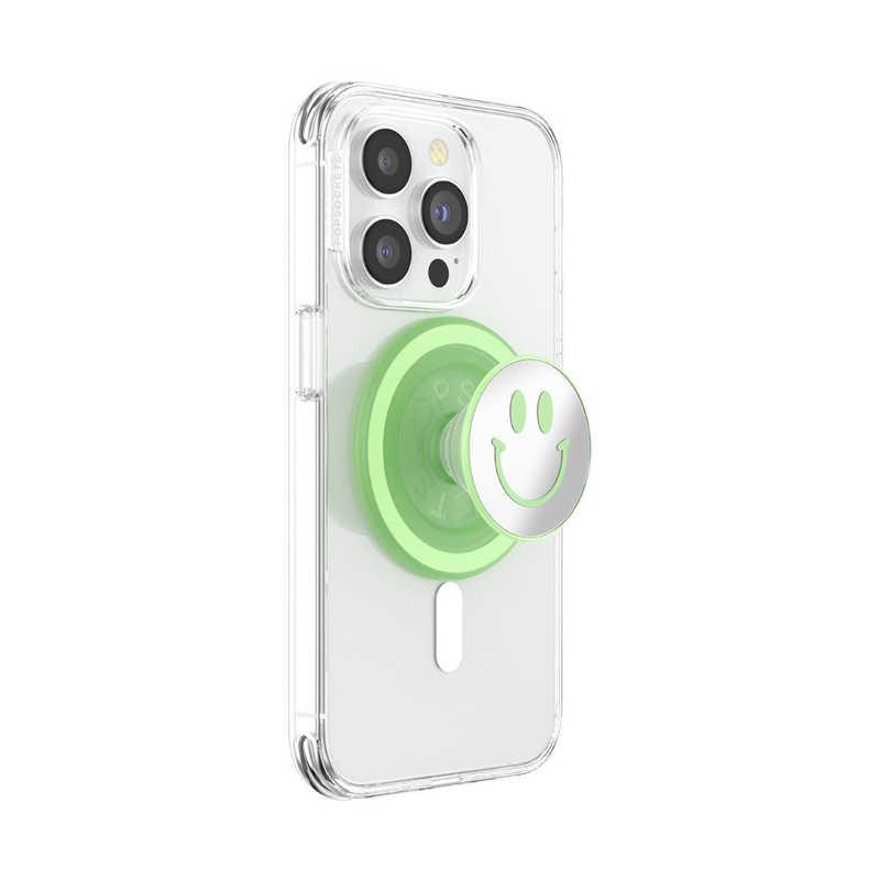 POPSOCKETS ニコちゃん 抹茶 MagSafe ラウンド ポップグリップ 808975